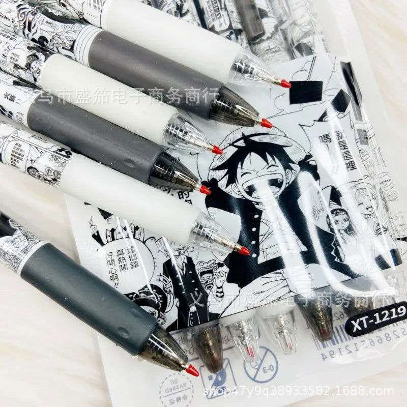  One Piece Gel Pens Set 0.5mm Black Ink Smooth Writing 