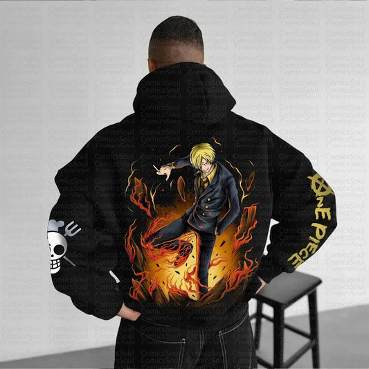  One Piece Hoodie Sanji Bandai Unisex Warm Streetwear -  ToylandEU™