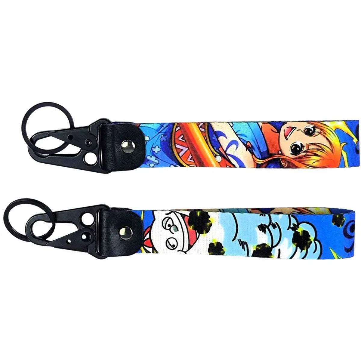 One Piece Keychain Lanyards, Anime Manga Badge Holder Pendant Portable Key Lanyard Accessories - ToylandEU