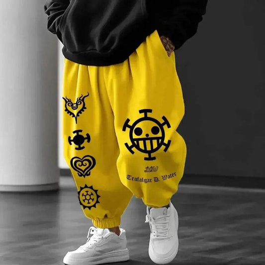 One Piece Law Cosplay Jogger Pants Unisex Cotton Comfort - ToylandEU