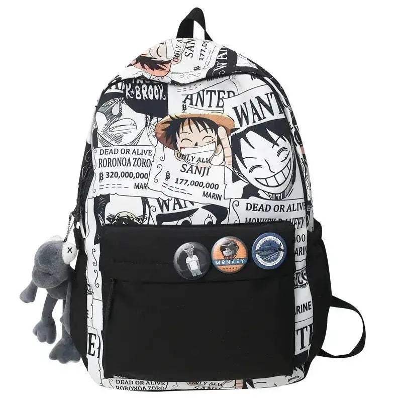 One Piece Luffy Backpack For Anime Fans Durable School Bag - ToylandEU