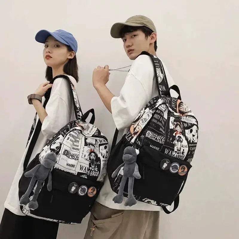 One Piece Luffy Backpack For Anime Fans Durable School Bag - ToylandEU