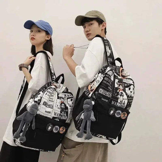  One Piece Luffy Printing Backpack Bags Anime School Bag Student Schoolbag For Men and Women -  ToylandEU™