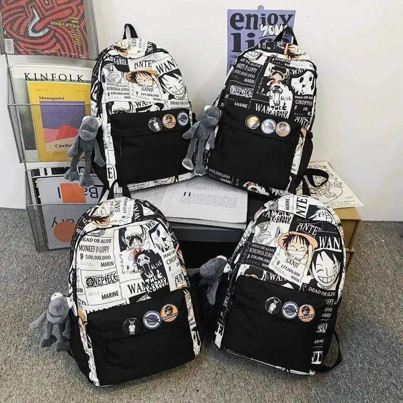 One Piece Luffy Backpack For Anime Fans Durable School Bag - ToylandEU