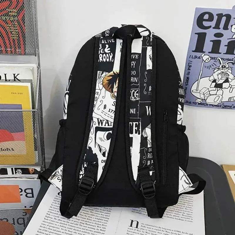 One Piece Luffy Backpack For Anime Fans Durable School Bag - ToylandEU