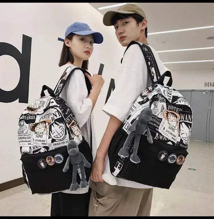 One Piece Luffy Backpack For Anime Fans Durable School Bag - ToylandEU