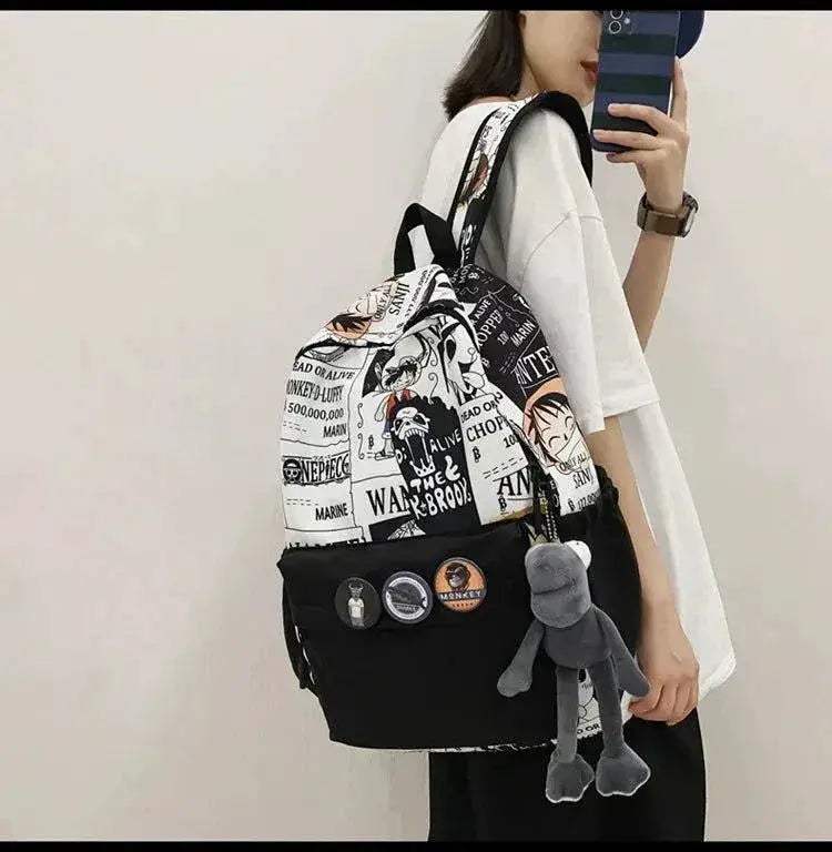 One Piece Luffy Backpack For Anime Fans Durable School Bag - ToylandEU