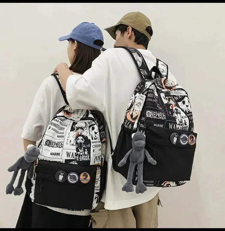 One Piece Luffy Backpack For Anime Fans Durable School Bag - ToylandEU