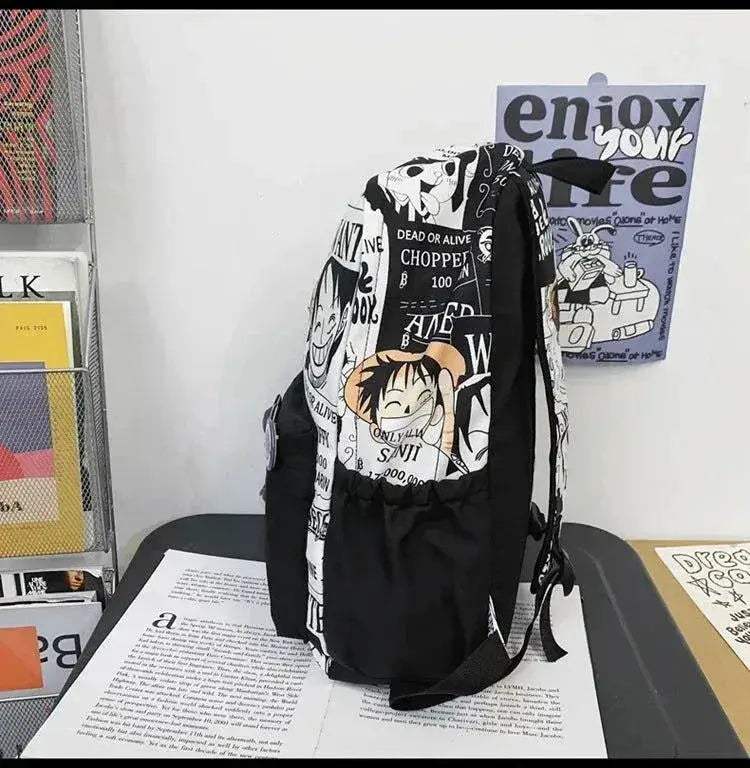 One Piece Luffy Backpack For Anime Fans Durable School Bag - ToylandEU