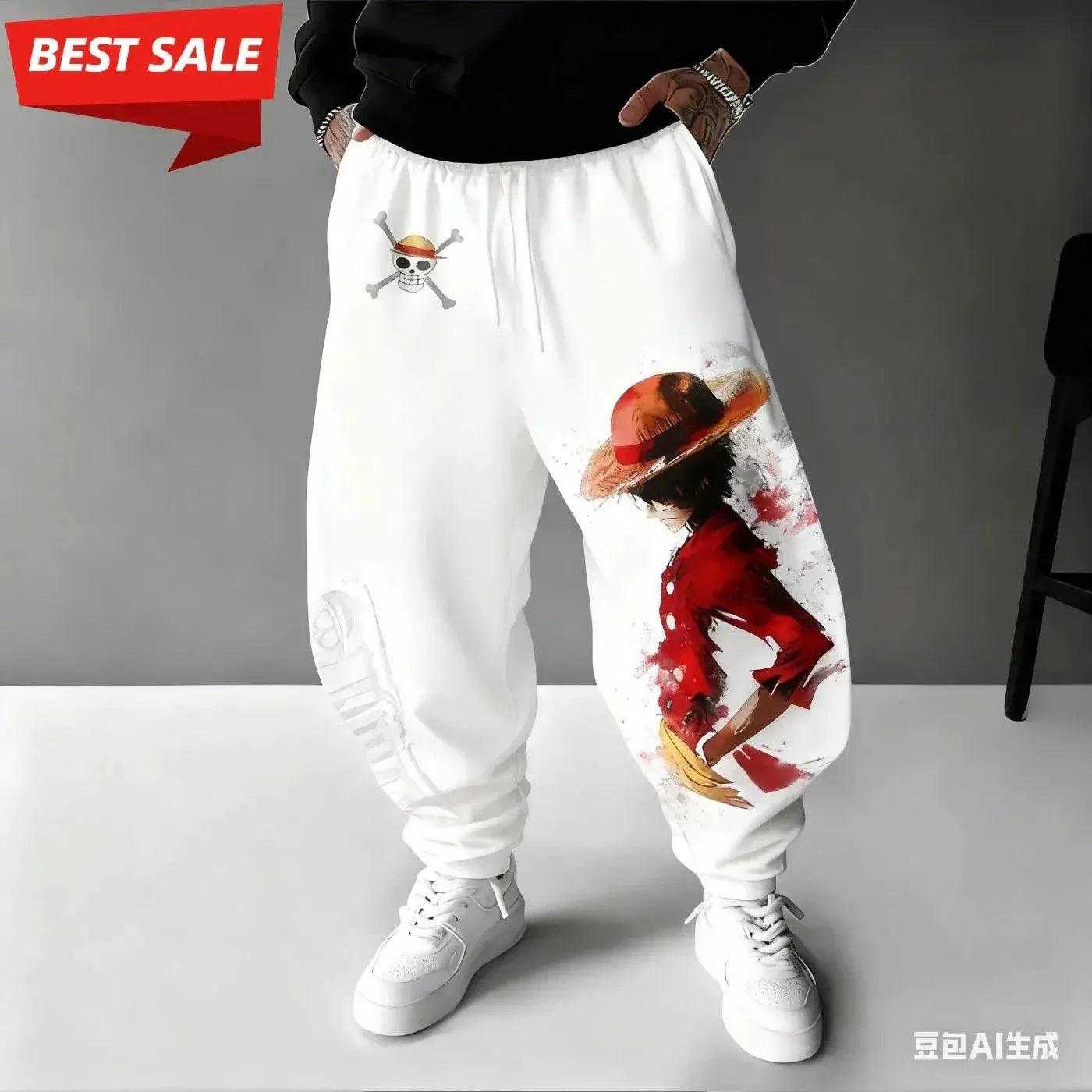  One Piece Luffy Sweatpants Harajuku Cotton Comfort -  ToylandEU™