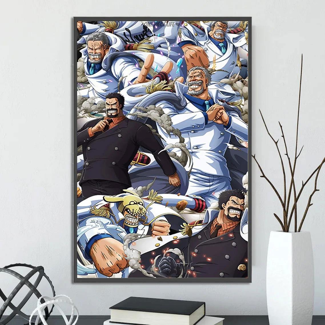  One Piece Poster SelfAdhesive Wall Art Bedroom Decor 