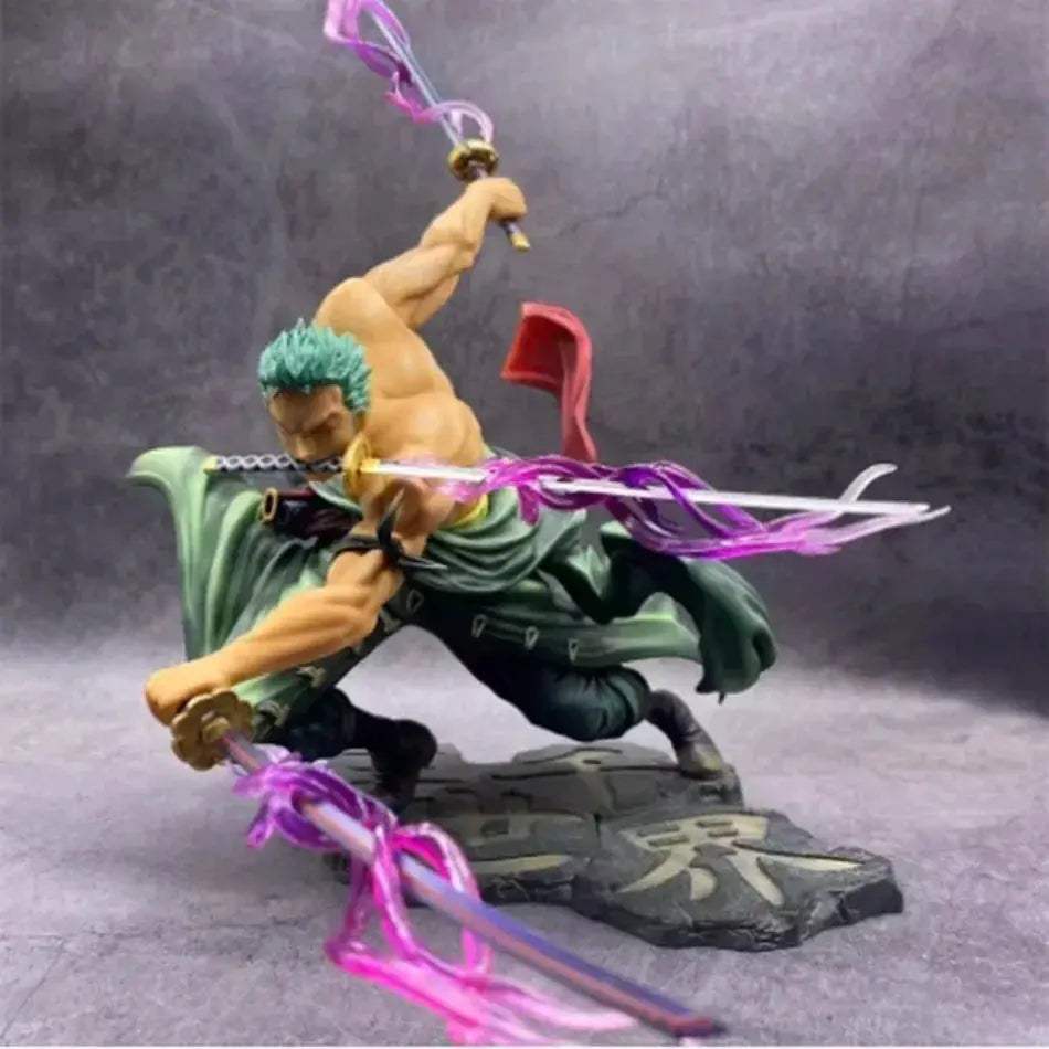 One Piece Zoro 10cm Anime Figure Three Blade Statue - ToylandEU