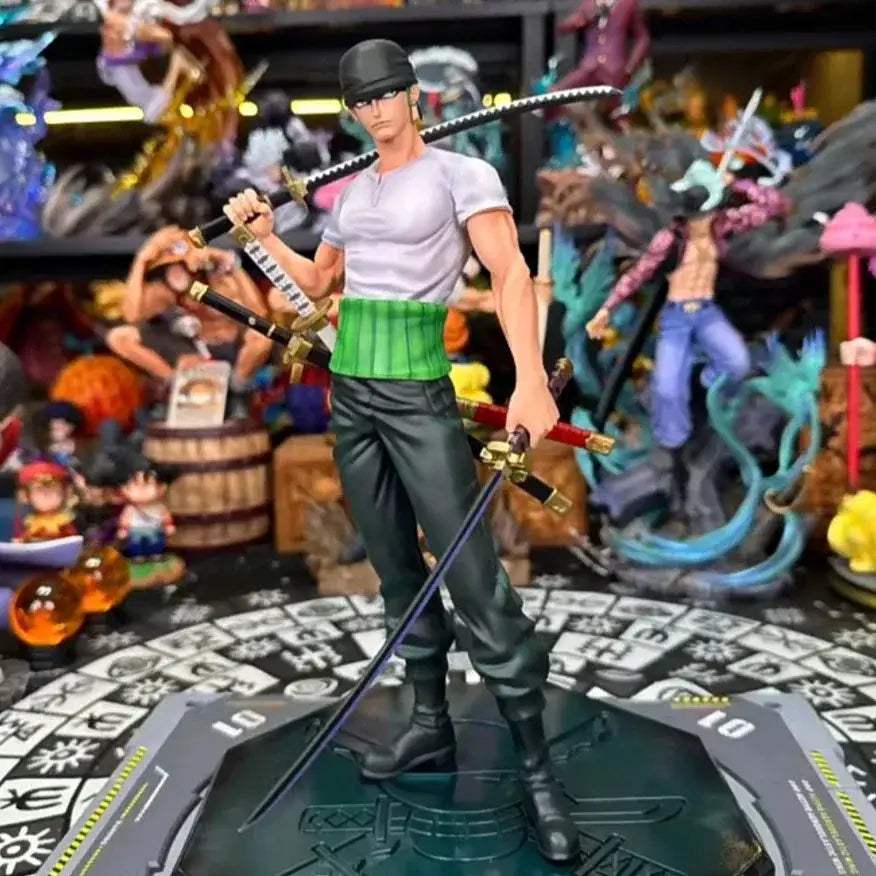 One Piece Zoro Figure PVC Statue 25cm Collectible Gift - ToylandEU