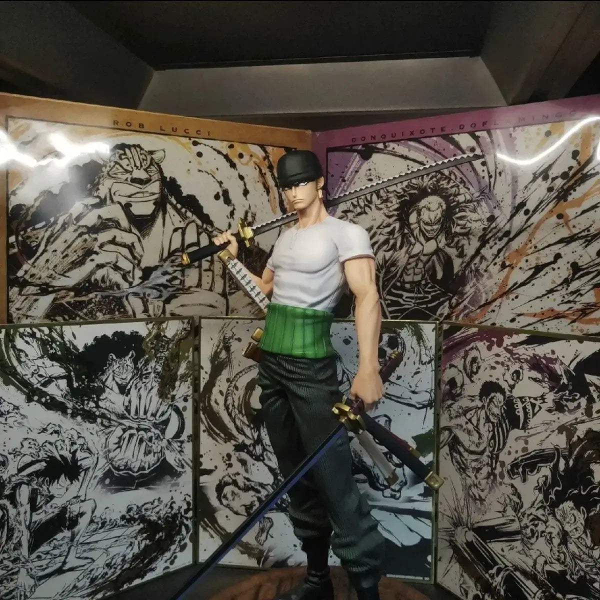 One Piece Zoro Figure PVC Statue 25cm Collectible Gift - ToylandEU