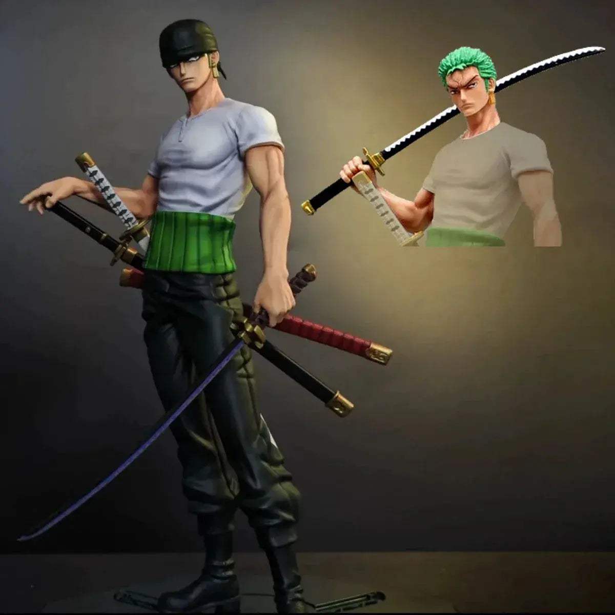 One Piece Zoro Figure PVC Statue 25cm Collectible Gift - ToylandEU