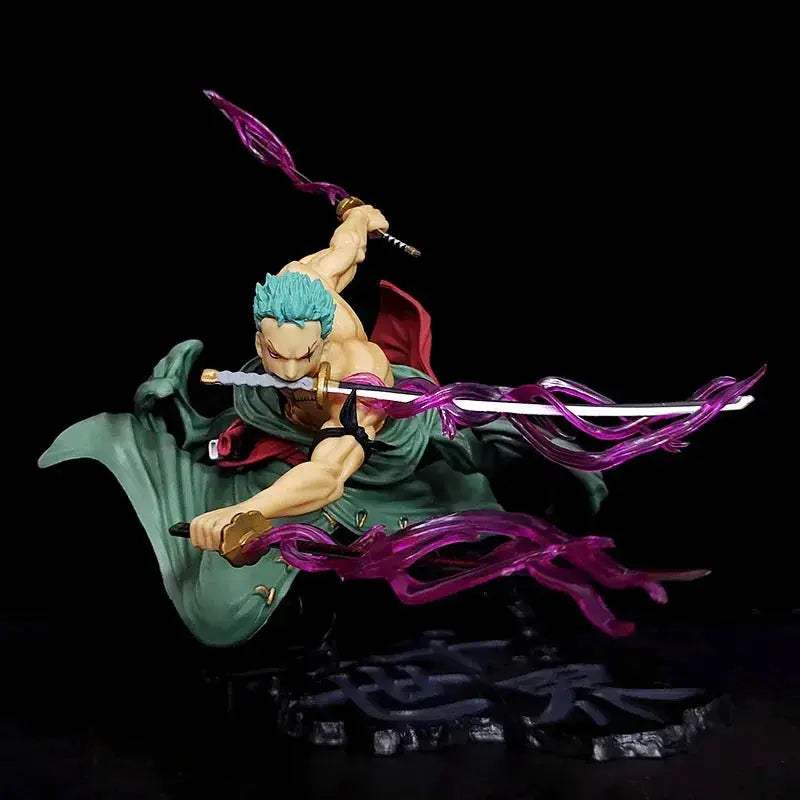 One Piece Zoro Three Blade Action Figure 21cm PVC Statue - ToylandEU