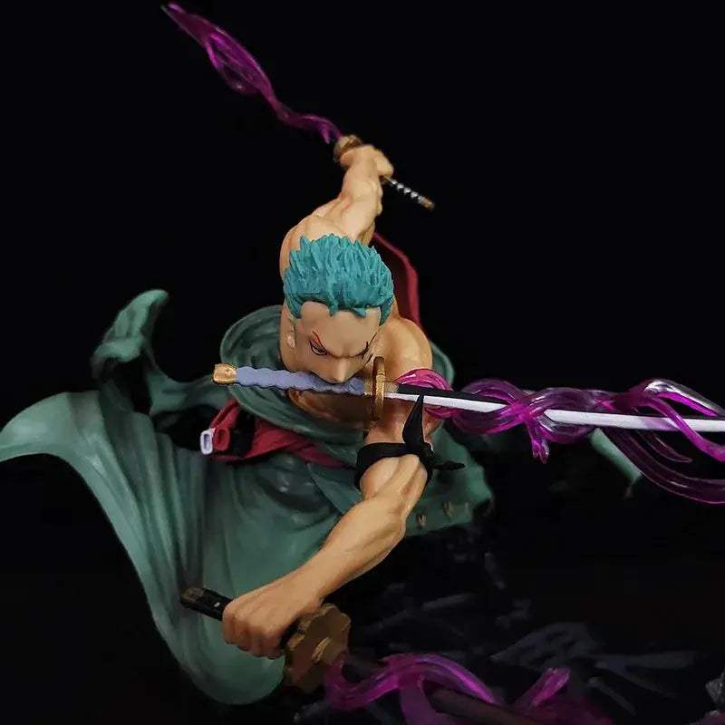 One Piece Zoro Three Blade Action Figure 21cm PVC Statue - ToylandEU