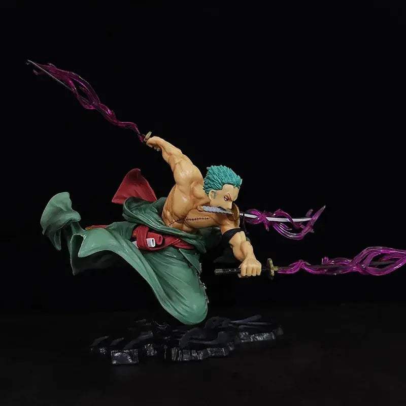 One Piece Zoro Three Blade Action Figure 21cm PVC Statue - ToylandEU