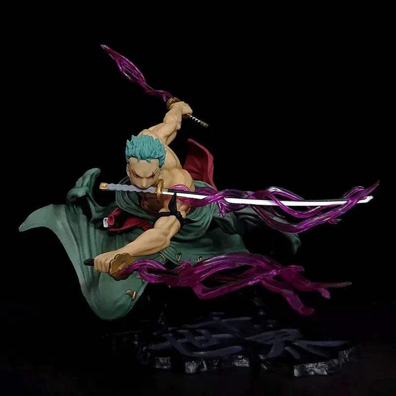 One Piece Zoro Three Blade Action Figure 21cm PVC Statue - ToylandEU