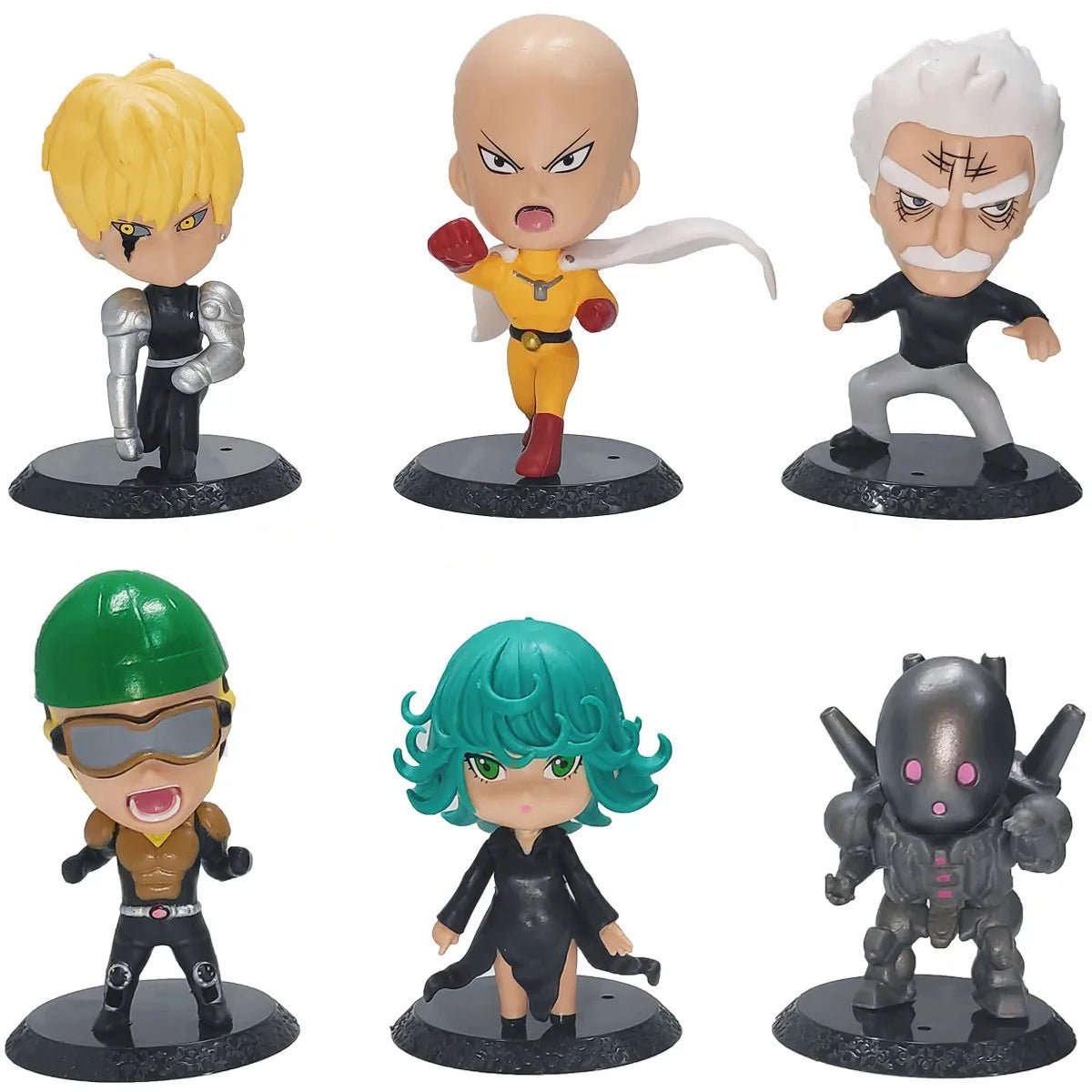 One Punch Man Chibi Figures Set 6 Piece Collectibles