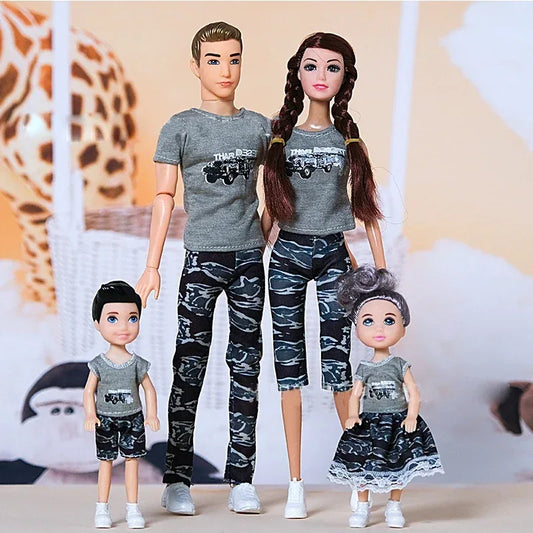 One Sixth BJD Family Dolls With Parents For Creative Play - ToylandEU