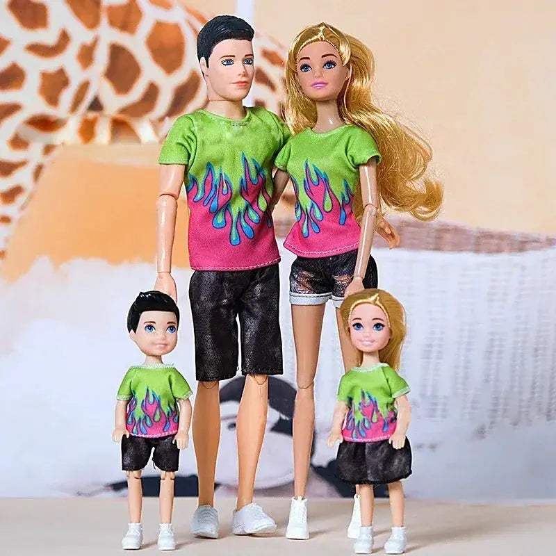 One Sixth BJD Family Dolls With Parents For Creative Play - ToylandEU