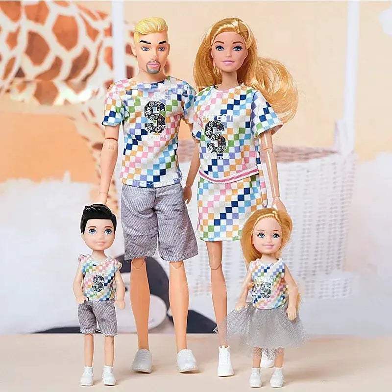 One Sixth BJD Family Dolls With Parents For Creative Play - ToylandEU