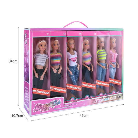 One Sixth Scale Barbie Doll 30Cm With Princess Party Dress - ToylandEU