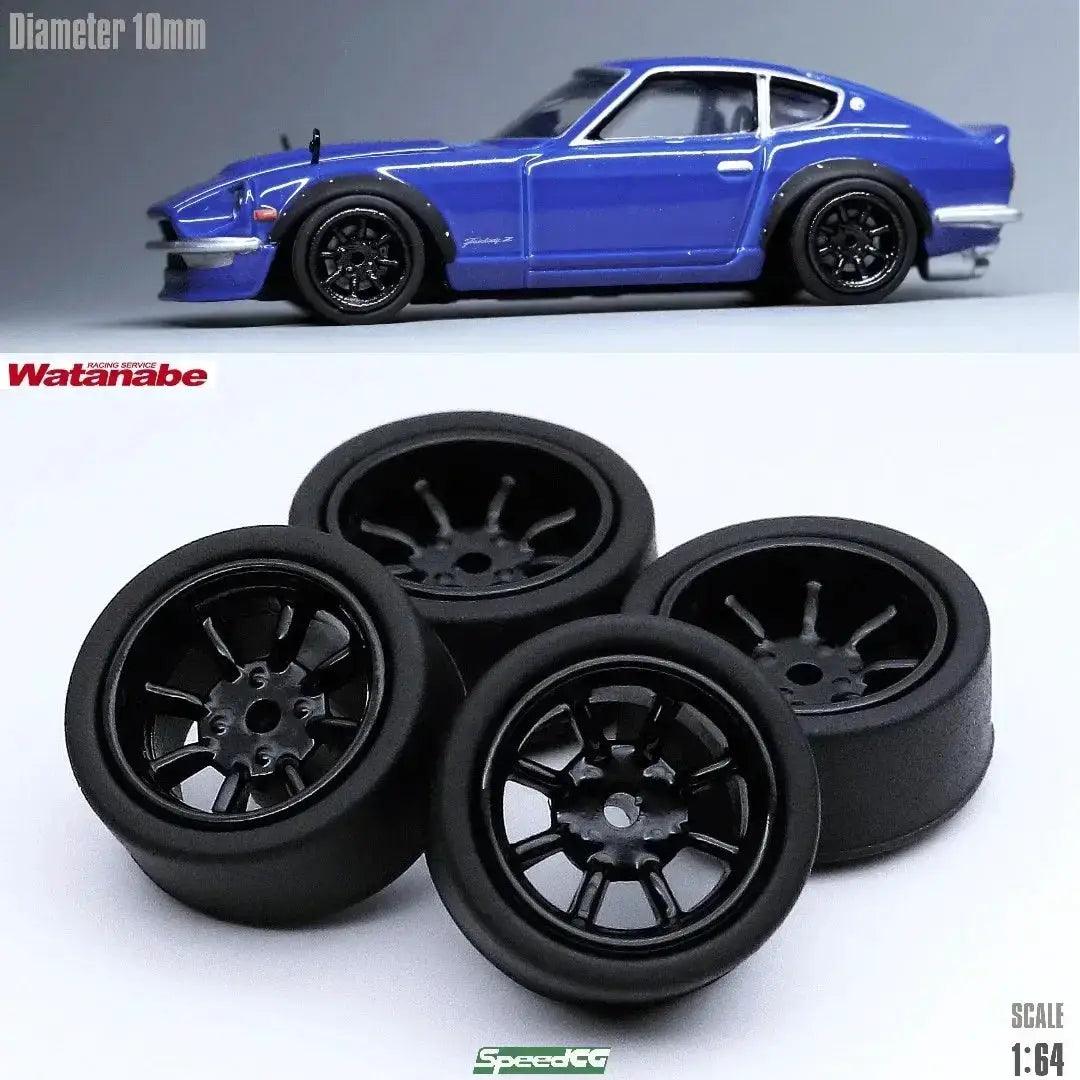  One Sixty Fourth Scale ABS Wheels With Rubber Tires -  ToylandEU™