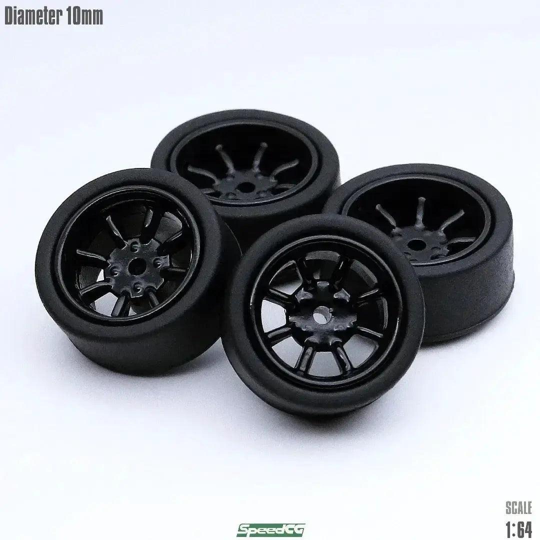  One Sixty Fourth Scale ABS Wheels With Rubber Tires -  ToylandEU™