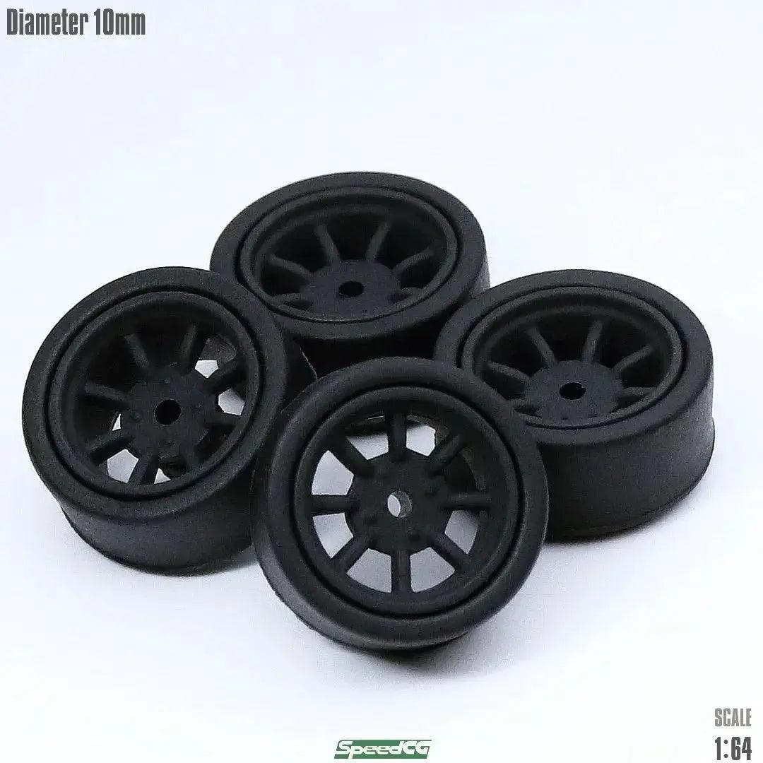  One Sixty Fourth Scale ABS Wheels With Rubber Tires -  ToylandEU™