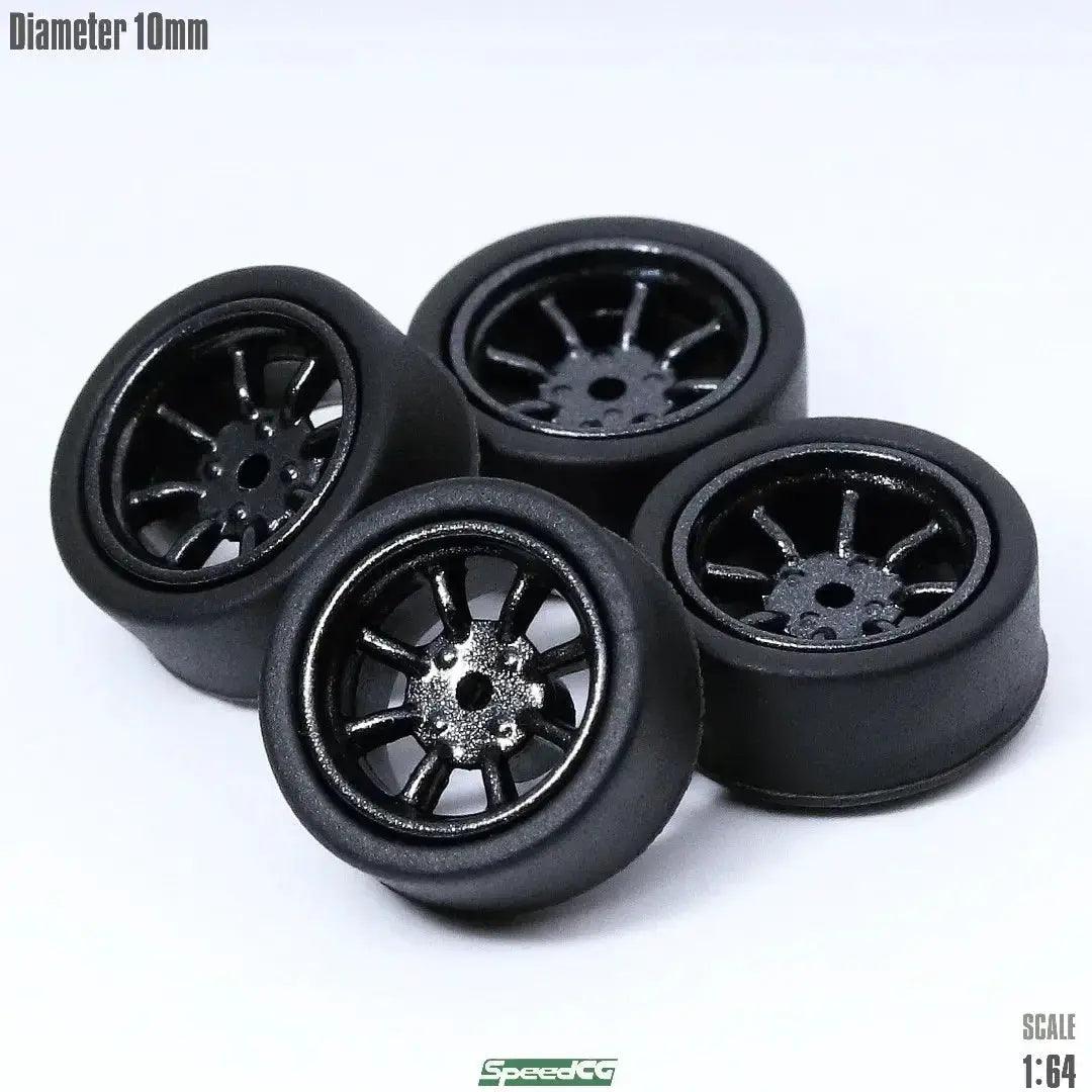  One Sixty Fourth Scale ABS Wheels With Rubber Tires -  ToylandEU™