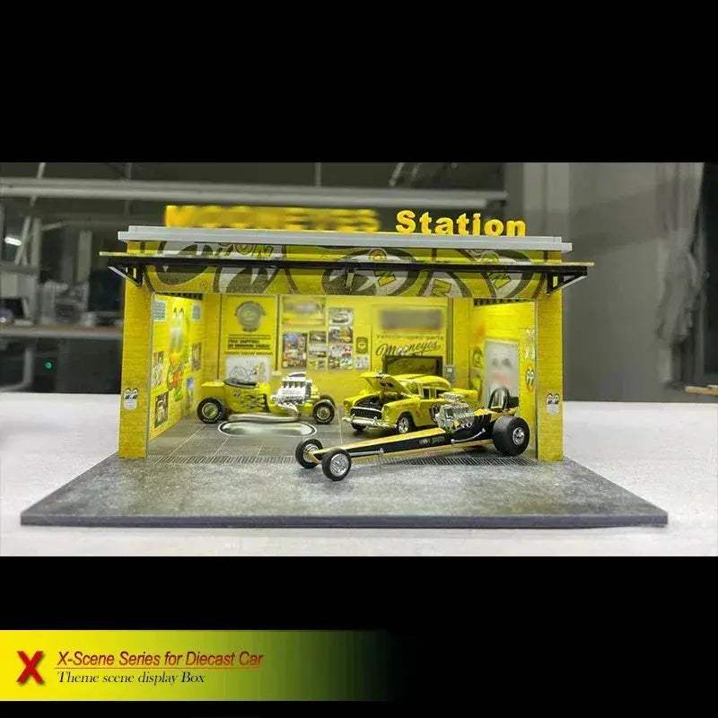 One Sixty Fourth Scale Diecast Model Car Diorama With Lights - ToylandEU