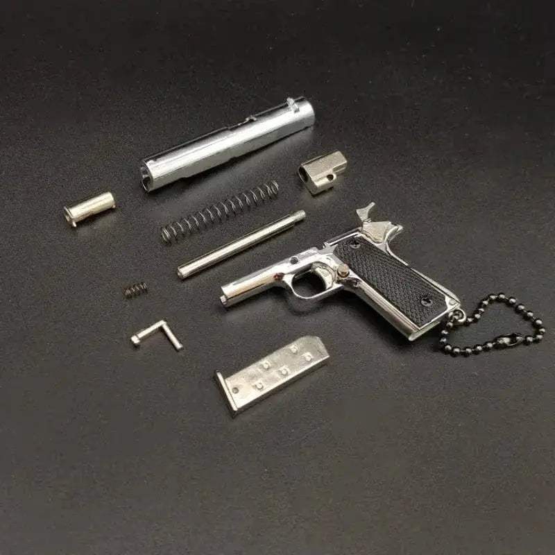 One To Three Scale 1911 Detachable Tactical Metal Pistol Keychain - ToylandEU