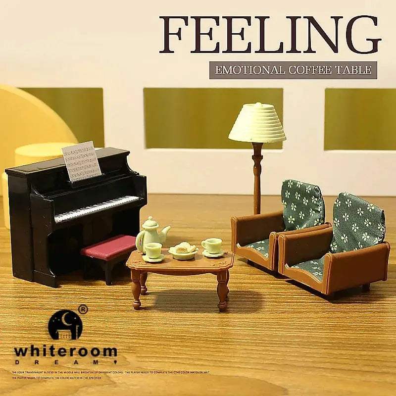 One Twelfth Scale Dollhouse Furniture Set Realistic Living Room - ToylandEU