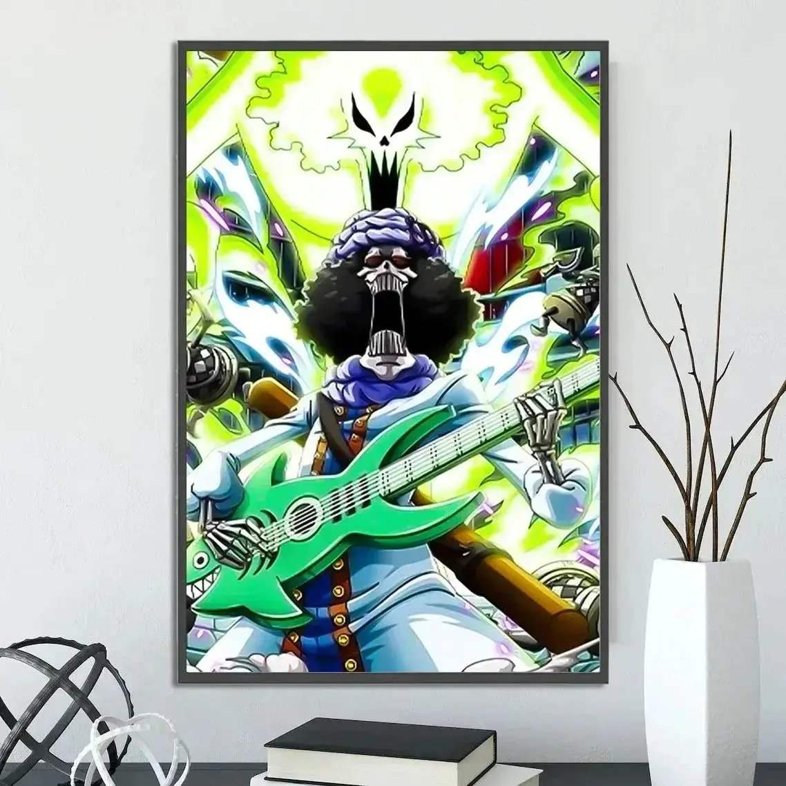 One Piece Anime Self-adhesive Poster, Anime Wall Art Wallpaper Home Decoration Painting Wall Art For Bedroom - CLOUDANIMESTUDIO