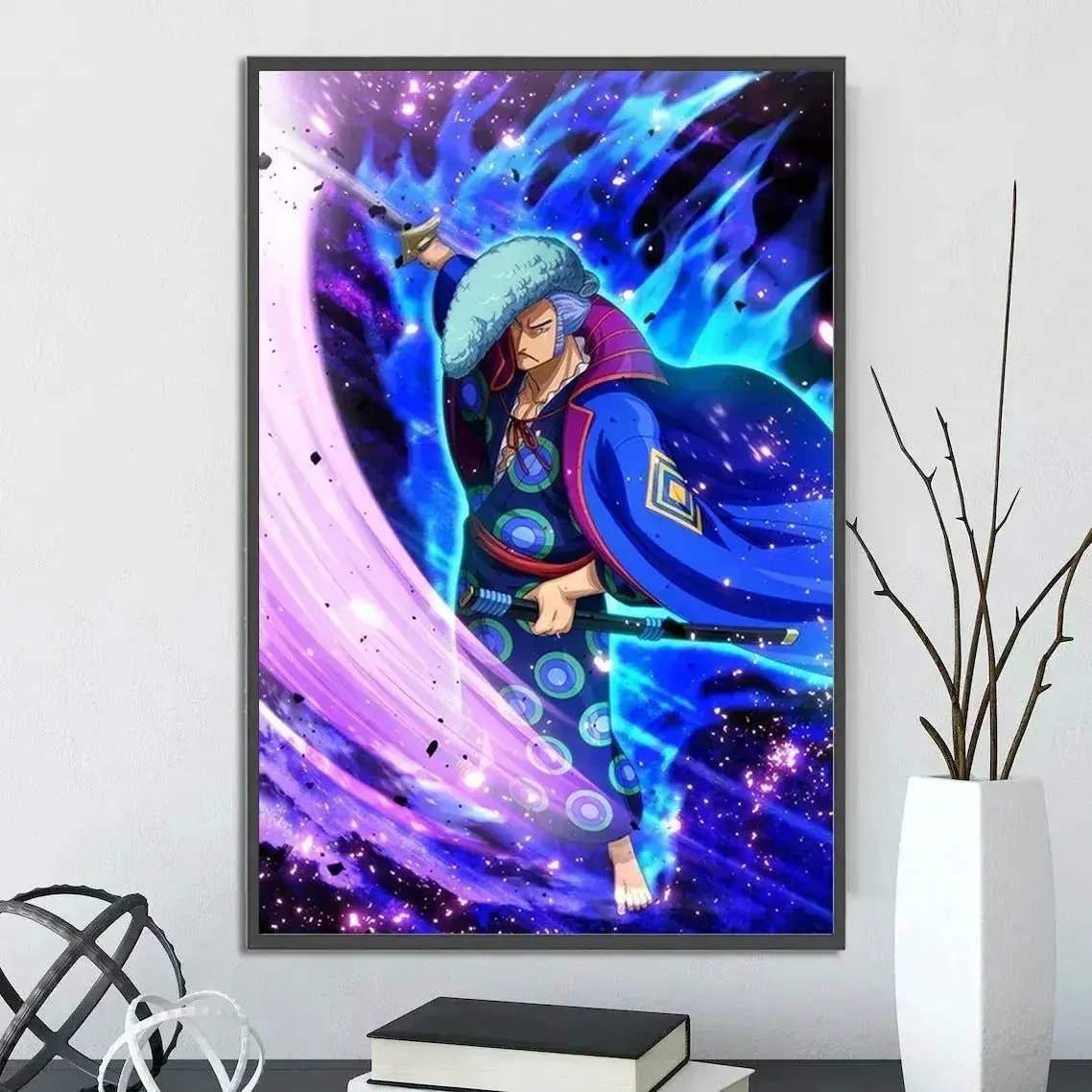 One Piece Anime Self-adhesive Poster, Anime Wall Art Wallpaper Home Decoration Painting Wall Art For Bedroom - CLOUDANIMESTUDIO