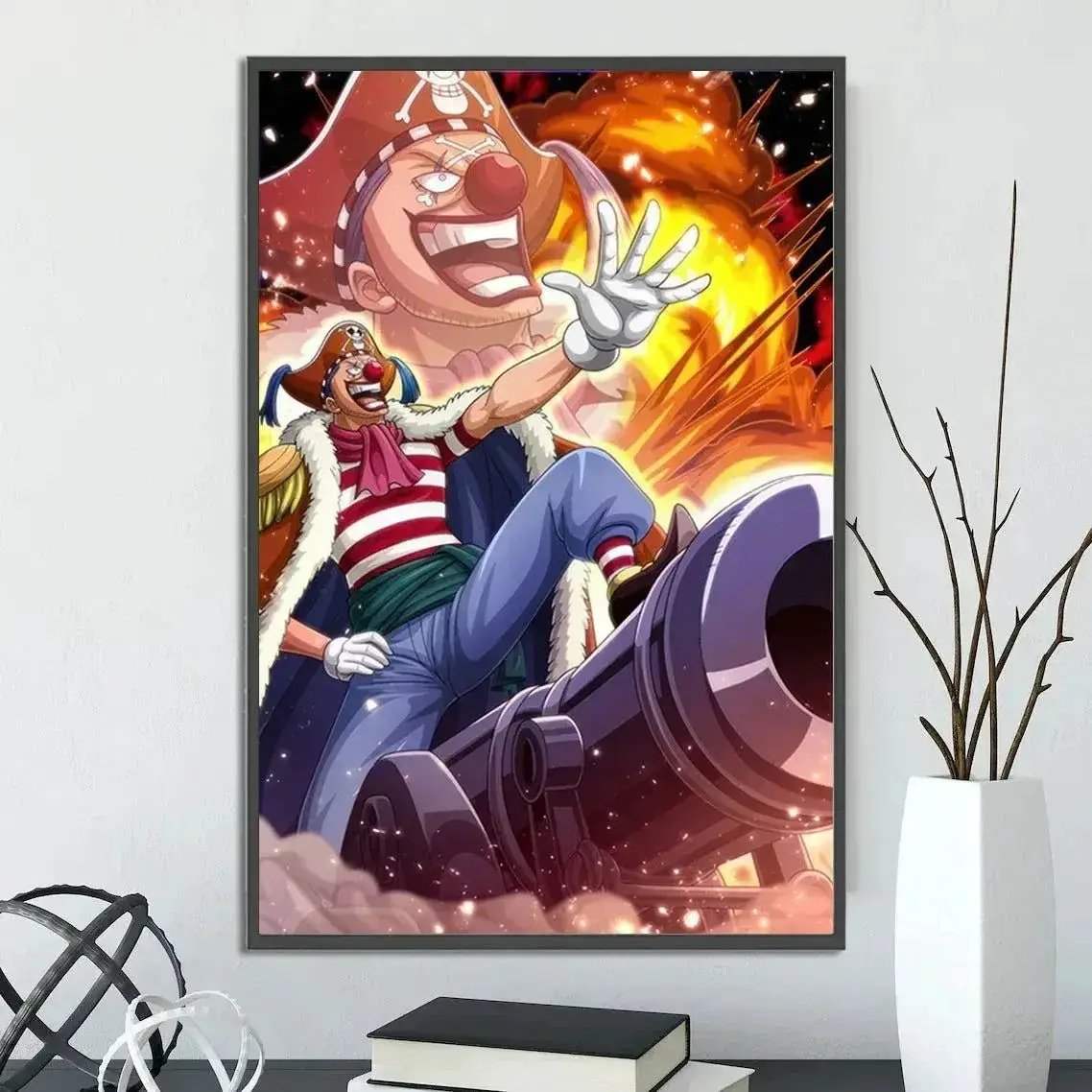 One Piece Anime Self-adhesive Poster, Anime Wall Art Wallpaper Home Decoration Painting Wall Art For Bedroom - CLOUDANIMESTUDIO