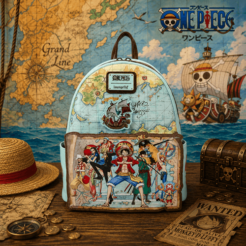 Backpack | One Piece Luffy Graphic | Mini Faux Leather Material Anime