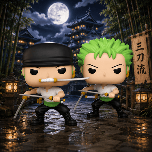 Funko Pop! Animation One Piece Roronoa Zoro with Swords (2024) | Vinyl Figure | About 3.75 Inches Tall | One Piece Fans