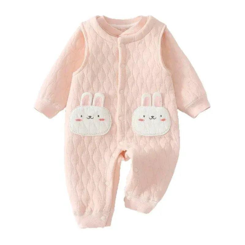  Unisex Baby Cotton Warm Winter Set Stylish Long-Sleeve Top & Overalls Boys & Girls Halloween Cute Animal Pattern Onesies -  ToylandEU™