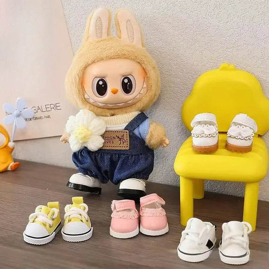 Only Shoes For LABUBU 17cm Cotton Dolls Casual Sports Shoes Dolls Accessories - ToylandEU