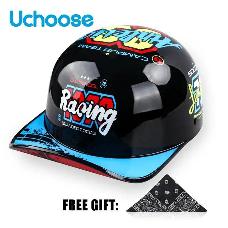  Open Face Half Motorcycle Helmet Lightweight Abs Shell -  ToylandEU™