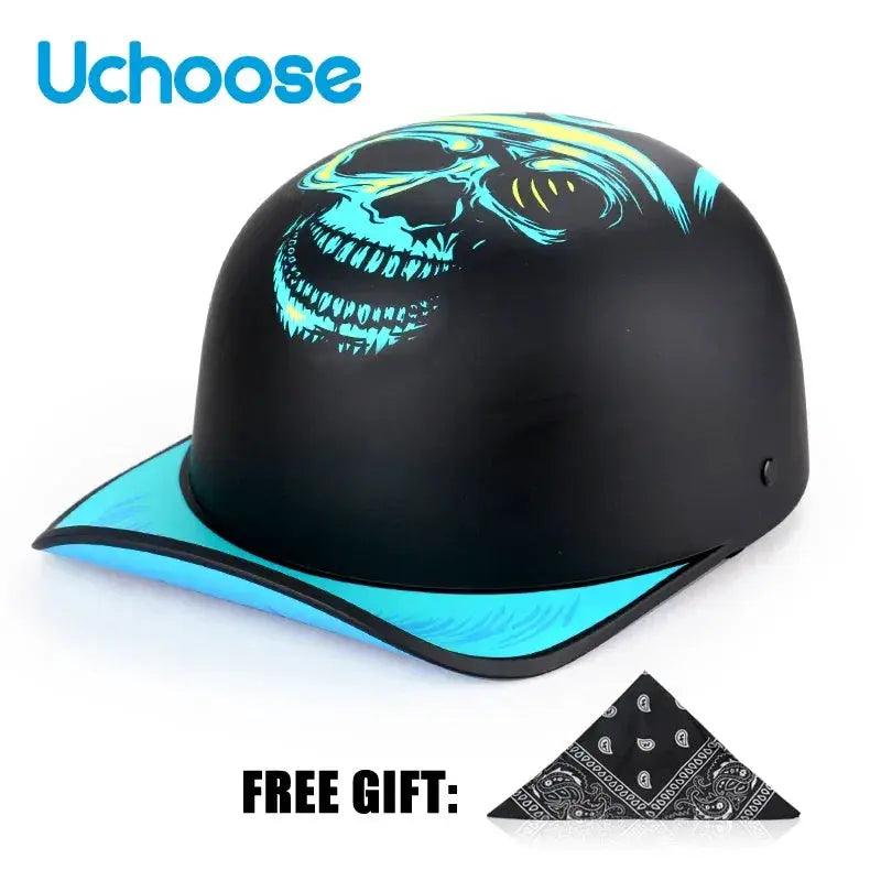  Open Face Half Motorcycle Helmet Lightweight Abs Shell -  ToylandEU™