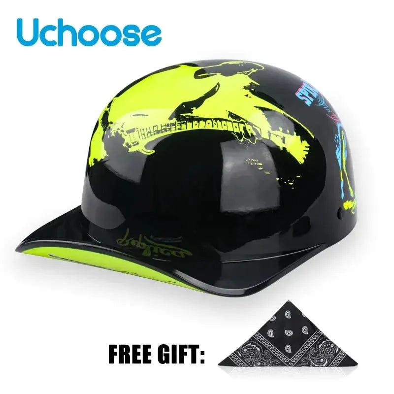  Open Face Half Motorcycle Helmet Lightweight Abs Shell -  ToylandEU™