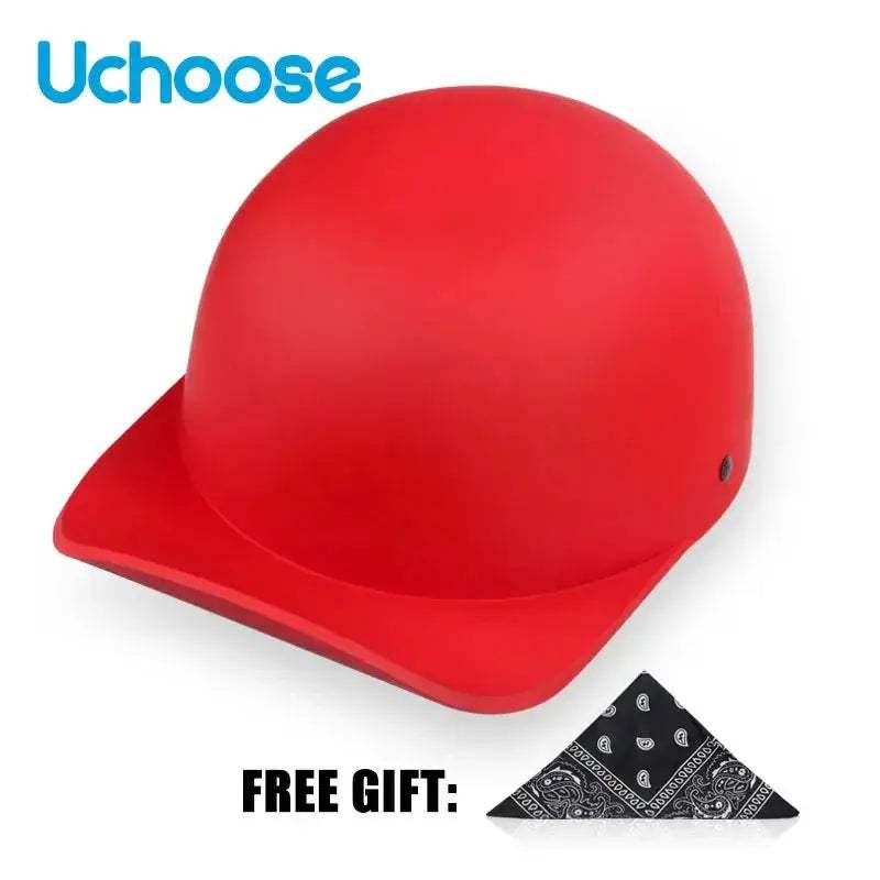 Open Face Half Motorcycle Helmet Lightweight Unisex Retro Summer - ToylandEU