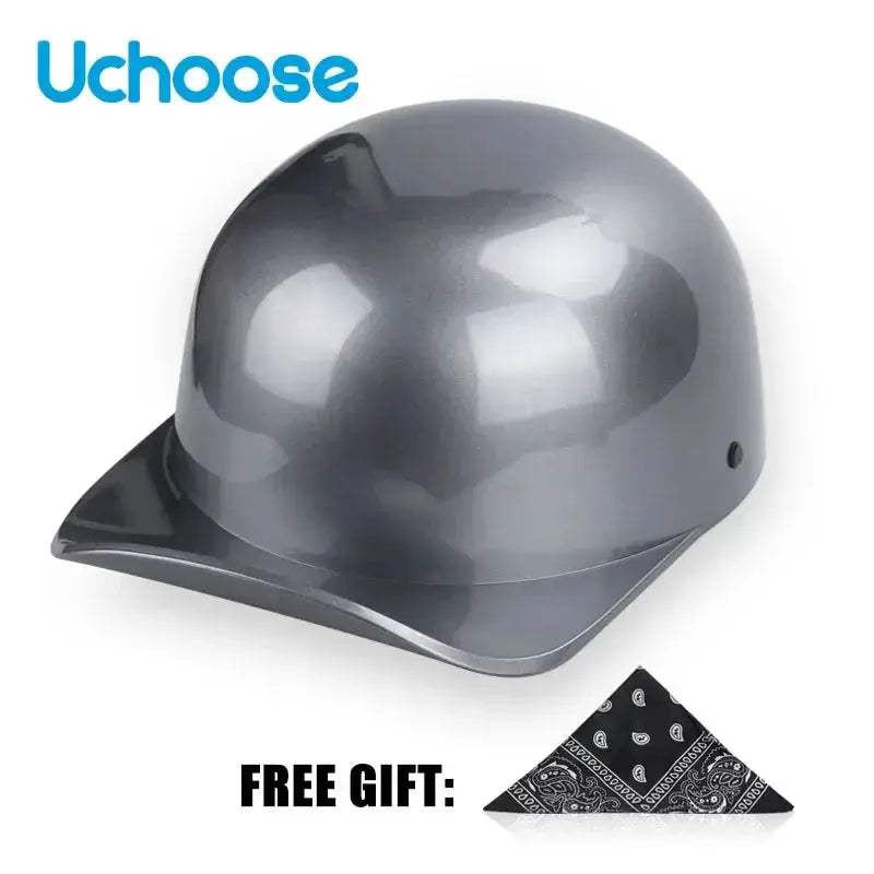 Open Face Half Motorcycle Helmet Lightweight Unisex Retro Summer - ToylandEU