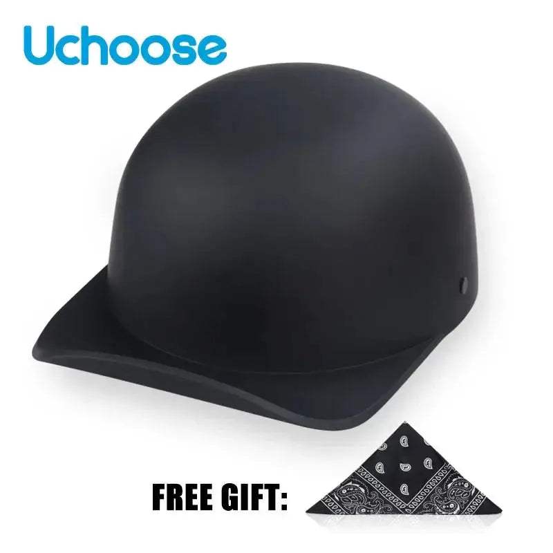 Open Face Half Motorcycle Helmet Lightweight Unisex Retro Summer - ToylandEU