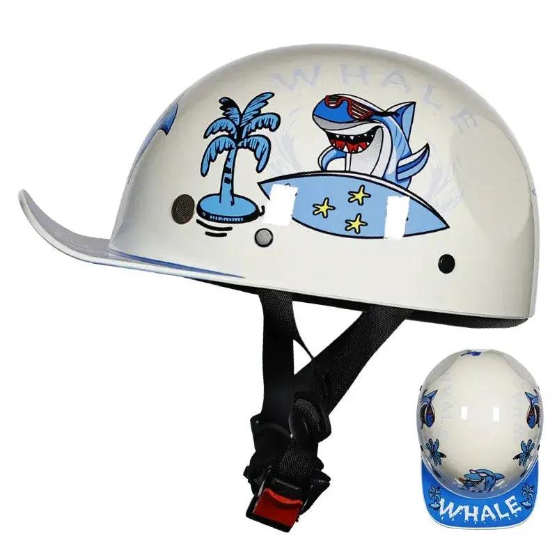  Open Face Motorcycle Helmet Retro Dot Certified -  ToylandEU™