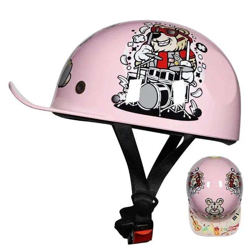 Open Face Motorcycle Helmet Retro Dot Certified -  ToylandEU™